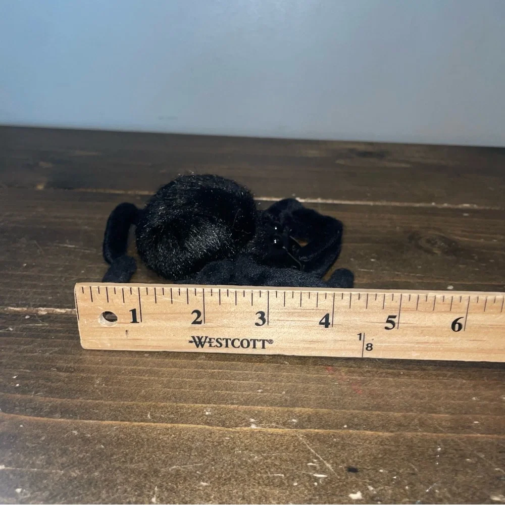 Folkmanis Mini Spider Finger Puppet 5” Long 2017 Black Cute Toy Used - Picture 7 of 7